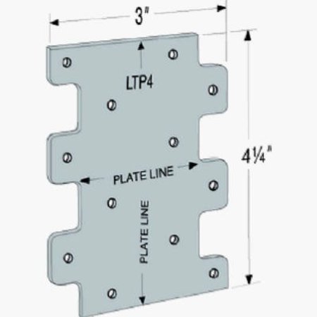 SIMPSON STRONG-TIE G90 Framing Anchor LTP4